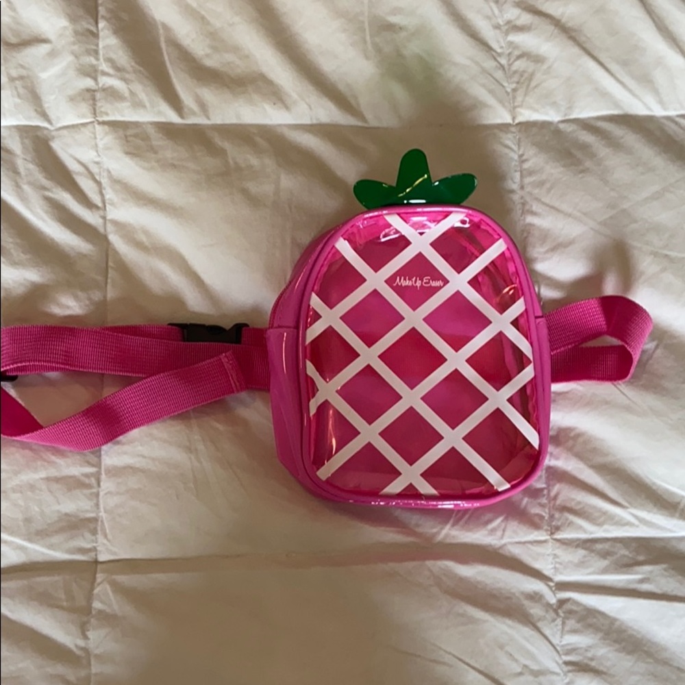 See thru pink fanny pack